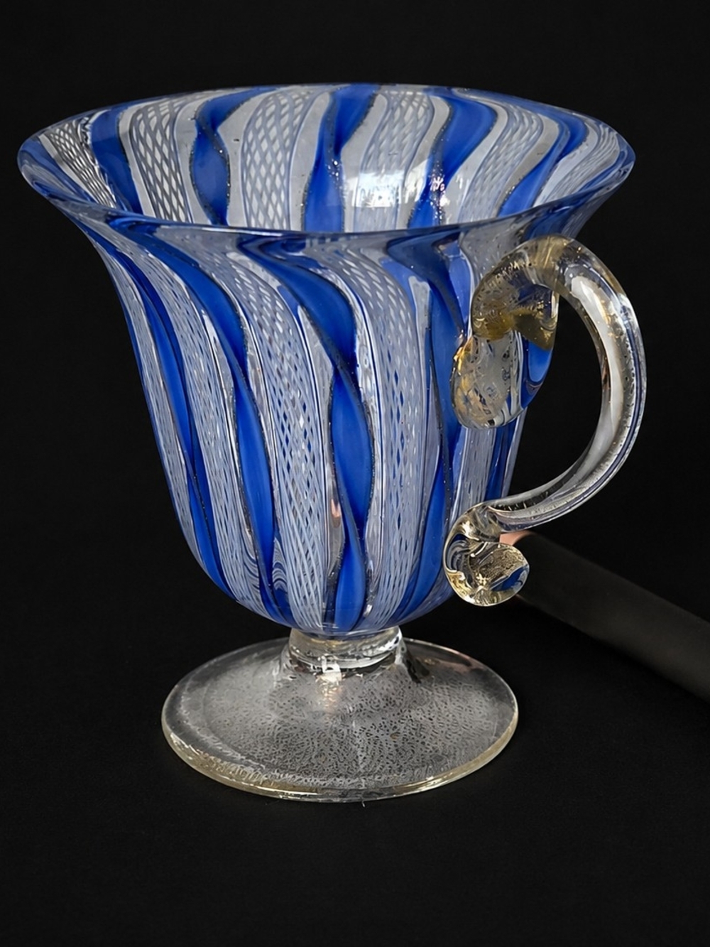 VTG Murano Tea Cup W/ Gold Flakes